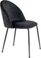 House Nordic Geneve Eetkamerstoel Velvet - Zwart Zwart - Set van 2