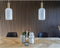 House Nordic Hanglamp Chelsea Wit Glas Cilinder Brass