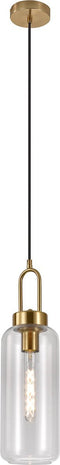 House Nordic Hanglamp Luton Cilinder Brass