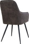 House Nordic Harbo Eetkamerstoel Velvet Donkergrijs - Set van 2