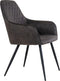 House Nordic Harbo Eetkamerstoel Velvet Donkergrijs - Set van 2