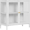 House Nordic Kast Dalby - 80x35x80cm - Wit - Metaal - 2 Deuren