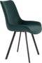 House Nordic Memphis Eetkamerstoel Velvet Groen - Set van 2