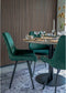 House Nordic Memphis Eetkamerstoel Velvet Groen - Set van 2