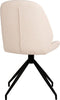 House Nordic Monte Carlo Eetkamerstoel Draaivoet Boucle Wit - Set van 2