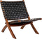 House Nordic Perugia Zwart fauteuil