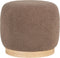 House Nordic Poef Belfort Bouclé Bruin Ø44,5x40cm