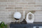 House Nordic Tafellamp Chelsea Wit Glas Brass