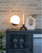 House Nordic Tafellamp Chelsea Wit Glas Brass