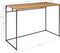 House Nordic Vita bureau - zwart metaal - eiken-look blad - 100x45x75cm (bxdxb)