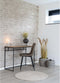 House Nordic Vita bureau - zwart metaal - eiken-look blad - 100x45x75cm (bxdxb)