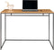 House Nordic Vita bureau - zwart metaal - eiken-look blad - 100x45x75cm (bxdxb)