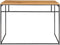 House Nordic Vita bureau - zwart metaal - eiken-look blad - 100x45x75cm (bxdxb)