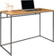 House Nordic Vita bureau - zwart metaal - eiken-look blad - 100x45x75cm (bxdxb)