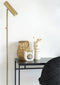House Nordic Vita bureau - zwart metaal - zwart blad - 100x45x75cm (bxdxb)