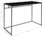 House Nordic Vita bureau - zwart metaal - zwart blad - 100x45x75cm (bxdxb)