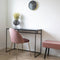 House Nordic Vita bureau - zwart metaal - zwart blad - 100x45x75cm (bxdxb)