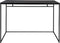 House Nordic Vita bureau - zwart metaal - zwart blad - 100x45x75cm (bxdxb)
