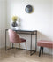 House Nordic Vita bureau - zwart metaal - zwart blad - 100x45x75cm (bxdxb)