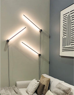 House Nordic Wandlamp Lincoln Zwart