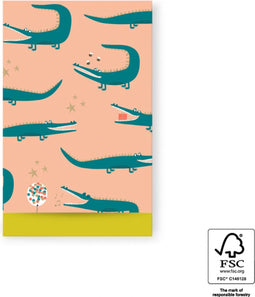 House of Products - Cadeauzakjes - Cadeauzakjes Crocodile - Geel - 12 x 19 cm - 200 stuks