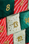 House of Seasons Adventskalender - L72 x B1 x H51 cm - Vilt - Groen, Rood
