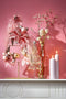 House of Seasons Boom met LED-verlichting - H45 x Ø16 cm - Metaal - Champagne