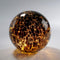 House of Seasons Deco Bal met LED Verlichting - H20 x Ø20 cm - Glas - Bruin