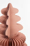 House of Seasons Decoratie Kerstboom - H120 x Ø82 cm - Papier - FSC Mix - Roze