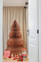 House of Seasons Decoratie Kerstboom - H152 x Ø104 cm - Papier - FSC Mix - Bruin