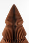 House of Seasons Decoratie Kerstboom - H152 x Ø104 cm - Papier - FSC Mix - Bruin