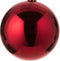 House of Seasons grote kerstbal - rood - D20 cm - kunststof - mega kerstballen