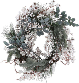 House of Seasons Hardy Kerstkrans - Ø40 cm - Groen