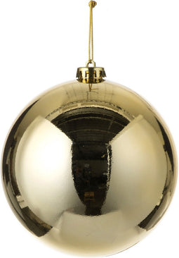 House of Seasons Kerstbal - goud - kunststof - D15 cm