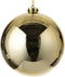 House of Seasons Kerstbal - goud - kunststof - D15 cm
