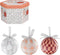 House of Seasons Kerstballen Cadeauset - 14 Stuks - Ø8 cm - Onbreekbaar - Perzik, Grijs