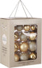 House of Seasons Kerstballen Set - 26 Stuks - Ø7 cm - Glas - Champagne