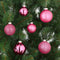 House of Seasons Kerstballen Set - 26 Stuks - Ø7 cm - Glas - Fuchsia