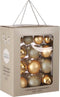 House of Seasons Kerstballen Set - 26 Stuks - Ø7 cm - Glas - Goud