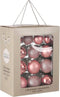 House of Seasons Kerstballen Set - 26 Stuks - Ø7 cm - Glas - Roze