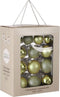 House of Seasons Kerstballen Set - 26 Stuks - Ø7 cm - Glas - Lichtgroen