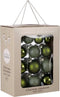 House of Seasons Kerstballen Set - 26 Stuks - Ø7 cm - Glas - Donkergroen
