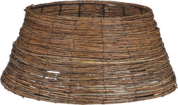 House of Seasons Kerstboommand - H21 x Ø50 cm - Wilgentakken - Bruin