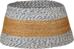 House of Seasons Kerstboomrok - H26 x Ø50 cm - Zeegras - Blauw