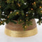 House of Seasons Kerstboomrok - H26 x Ø50 cm - Zeegras - Goud