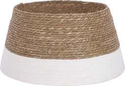 House of Seasons Kerstboomrok - H26 x Ø50 cm - Zeegras - Off White