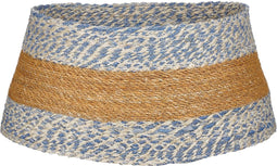 House of Seasons Kerstboomrok - H26 x Ø58 cm - Zeegras - Blauw