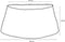 House of Seasons Kerstboomrok - H26 x Ø58 cm - Zeegras - Blauw