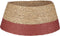 House of Seasons Kerstboomrok - H26 x Ø58 cm - Zeegras - Donkerrood