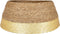 House of Seasons Kerstboomrok - H26 x Ø58 cm - Zeegras - Goud